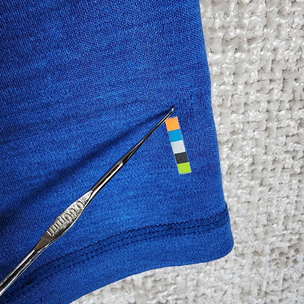 Smartwool Long Sleeve Baselayer Shirt Mens L Blue 100% Merino Wool Tee Top - Picture 4 of 12